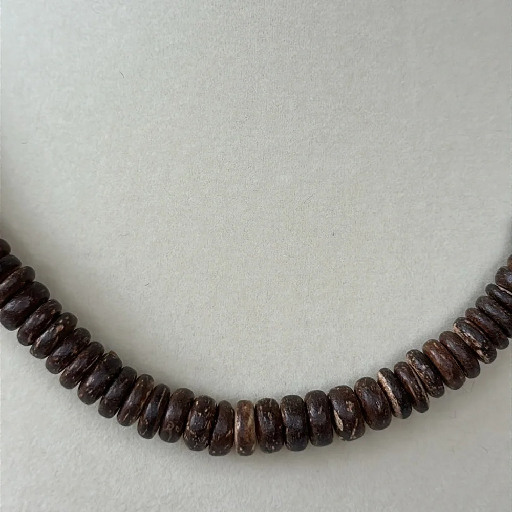 Silpada Dark Brown Bamboo Bead Necklace‎ N0833